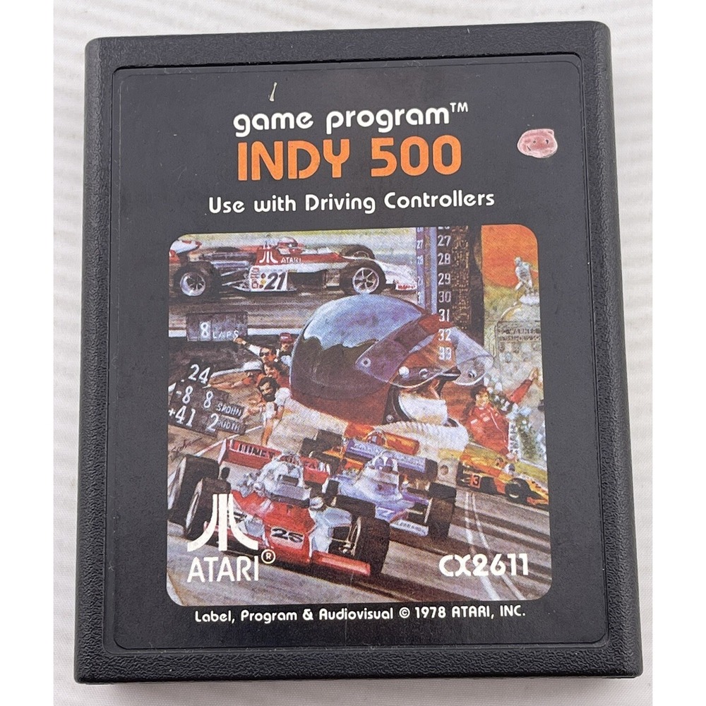 Indy 500 (Atari‎ 2600, 1978) Game Cartridge Only CX2611 ~ Untested